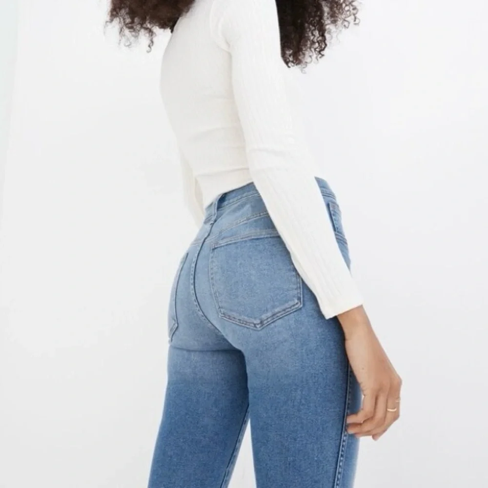 NWT Madewell 10" High-Rise Skinny Jeans Ainsworth Wash Raw Hem Size 27, NC315 - Picture 2 of 11